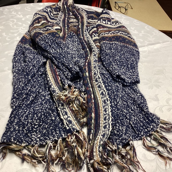 Coldwater Creek Sweater COAT SZ 3 X. FRINGE TOO. - Picture 9 of 9